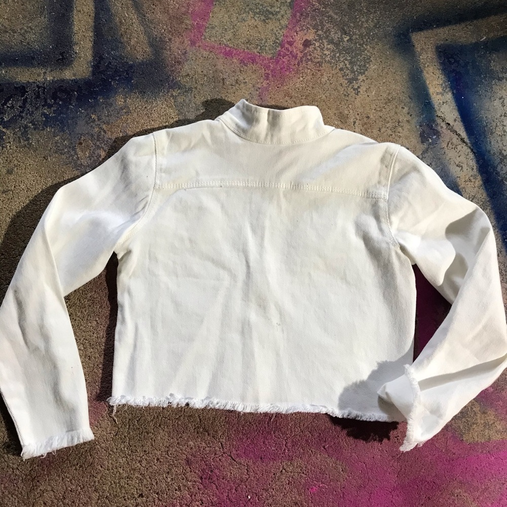Perfect Soft White Denim Jacket